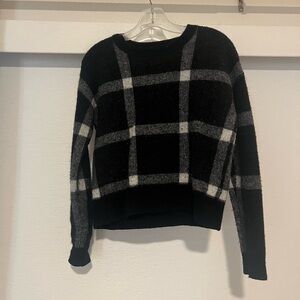 Banana Republic Black and white Plaid  Sweater